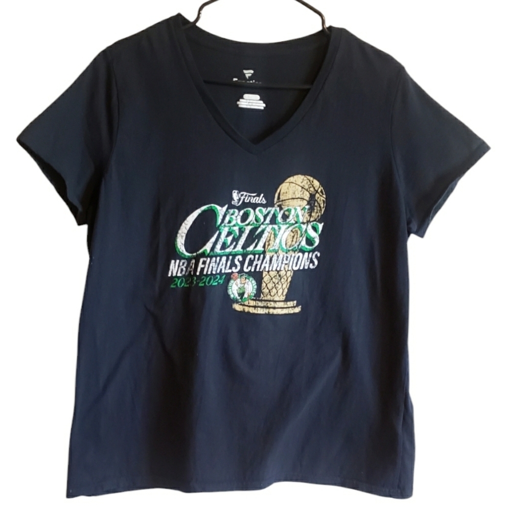 Fanatics Boston Celtics Top Women XL NBA 2023-2024 Championship Basketball Shirt